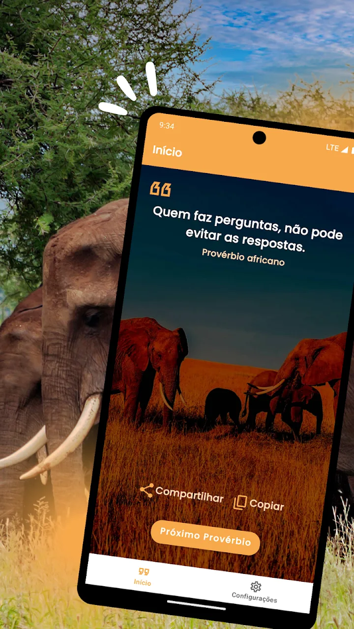 Um provérbio por toque